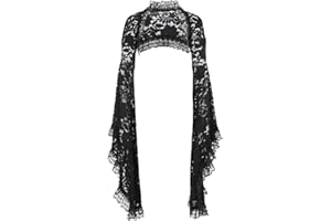 keland Seksowne bolerko koronkowe Goth Shrug damskie gotycka górna część