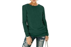 OGBK Langarmshirt Damen Sweatshirt Regular Slim Fit Tops Basic Langarm Tshirt Rundhals Oversize Oberteile Herbst Casual Baumwolle Tee Shirts Streetwear