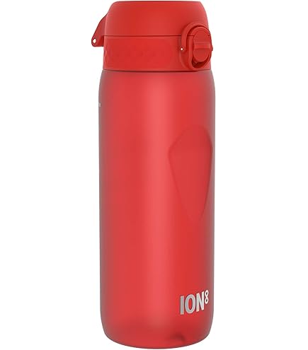 Ion8 Borraccia Inox Leggero, 600ml, Non Isolato, A Prova Di Perdite, Facile Da Aprire, Serratura Sicura, Lavabile In Lavastoviglie, Adatta A Portabicchieri, Durevole, Fenicotteri