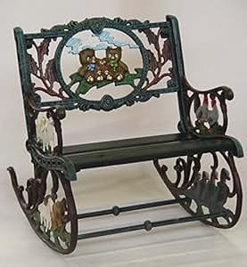 Amazon.de: Deko Gartenbank Puppenbank Schaukelbank Bank Nostalgie