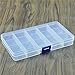 Produktbild prochive 15 Fächer Multi-Funktion Kunststoff Box | Einstellbare Kunststoff Storage Tool | transparent Jewel Case | Ausgezeichnete für Werkzeuge, Schmuck Entscheidungsträger, Bands, Charms, Bastler und andere zu müssen sammeln Gegenstände