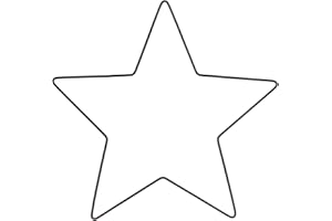 GLOREX 6 1294 417 - Metalowa ramka gwiazda do rękodzieła ok. 25 cm, powlekana na czarno, do łapaczy snów, makramy, dekoracji ściennych i florystyki