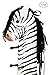 Teamson Kids Childrens Wooden Zebra High Backed Coat Stand Kids Rack and Stool Seat with Hooks W-1945Z