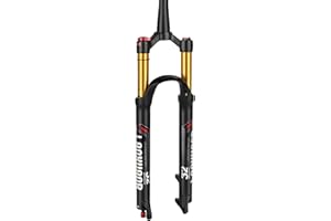 LANXUANR 26/27.5/29 Inch Magnesium Alloy Bike Fork Rebound Adjustment,1-1/8inch*220mm Straight/Tapered Tube,9mm QR*100mm,Disc Brake,Mountain Bike Suspension Forks