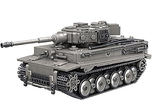 barweer Tiger Panzer Klemmbaustein, Panlos 632015, Militär WW2 Panzer Modell Bausteine Set, Sammlung Geschenk für Erwachsene und Männer (1776 Teile)