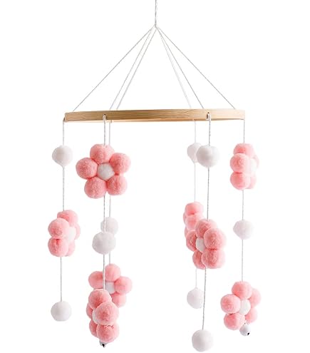 Mobile Bébé Nuage En Velours Suspendu | Dimensions 42x23 Cm, Réglable | Décoration Berceau, Poussette, éveil Sensoriel | Cadeau Naissance