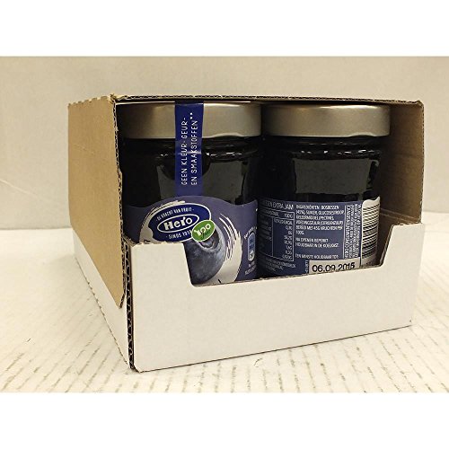 Preisvergleich Produktbild Hero Extra Jam Bosbessen 6 x 340g Glas (Blaubeer Konfitüre extra)