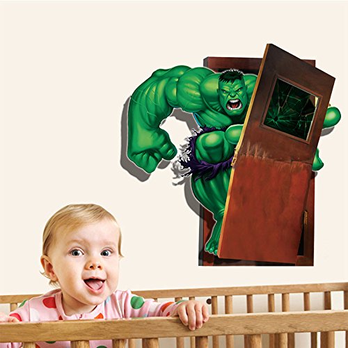 AMAZING Avenger Hulk Wall Stickers Boys Kids Mural Art Decal Home Decor Bedroom