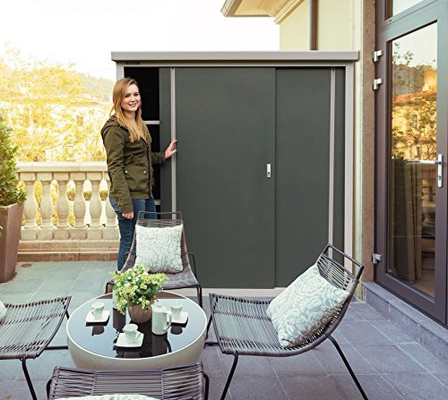 Gartenschrank Geräteschrank Trimetals Guardian 172x90x187cm grau/anthr - 8
