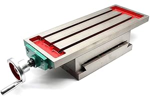 SHIYINGE 2Achsen FräSmaschine Metalldrehmaschine Multifunktion XY Kreuztisch FräStisch Koordinatentisch Mini Bohrtisch FräSstäNder Schraubstock BohrstäNder Arbeitstisch FräSen Auflagetisch Bohrer 450 * 170mm