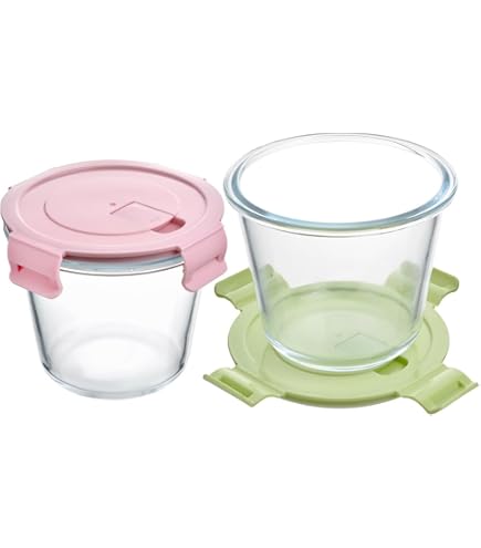 2er Set Glas-Frischhaltedosen Mit Deckel, 720 Ml – Für Meal Prep, Müsli & Salat, Mikrowellen- Und Spülmaschinengeeignet