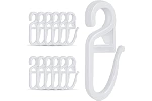 Mooshy 100 Überklipshaken mit 7mm Öse Gardinen Haken für Ringe Gardinenhaken zum Einhängen Faltenlegehaken für Gardinenringe Vorhang Haken Clips