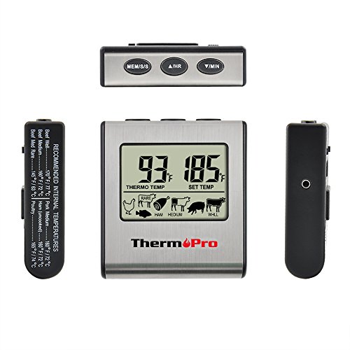 ThermoPro TP16 Digitales Bratenthermometer Ofenthermometer mit Timer für BBQ, Grill, Smoker - 4
