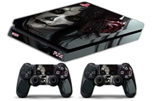 GAMESMONKEY Skin Compatible with PS4 Slim - Woman Skull with the Pink Old Style - Limited Edition Decal Cover Protective Cases Faceplates p Bundle