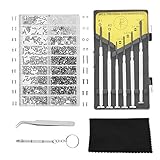 Material: Metall Godagoda Brillen Reparatur Set Mini Tragbar Edelstahl Uhren Schmuck Schraubendreher Schraubenzieher Werkzeug Kit