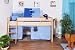 Produktbild Hochbett für Kinder Buche Massivholz 90x200 cm - inkl. Rollrost