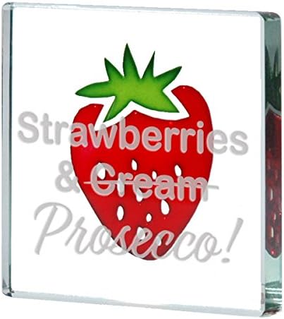 Spaceform Miniature Glass Token Strawberries and Prosecco 2309