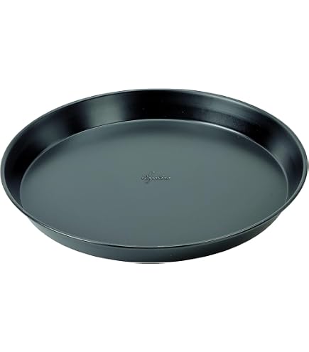 Schramm® 2, 4 o 10 piatti per pizza non forati, rotondi, diametro 33 cm, a scelta, con e senza supporto, teglia per pizza, rivestiti, antiaderenti, set da forno per pizza, dimensioni