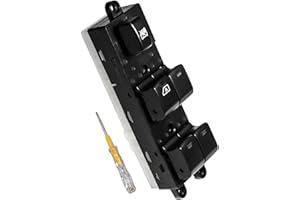 Beneges Elektrische Fensterheberschalter 25401-EB30B Hauptfensterheberschalter für Nissan Navara D40 Qashqai Pathfinder 2004-2016