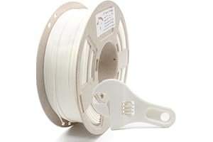 RepRapper PLA Plus (PLA+) Filament 1.75mm Toughness Enhanced 3D Printer Filament PLA Pro Fit Most 3D FDM Printers, Dimensional Accuracy +/- 0.03 mm, 1kg Spool(2.2 LBS), Modified PLA White