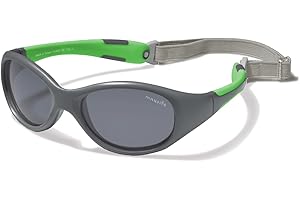 Mausito Occhiali da sole bambini 2-4 anni & 5-8 anni | FLESSIBILI Occhiali da sole bambino 100% PROTEZIONE UV | Fascia regolabile e rimovibile | Senza BPA