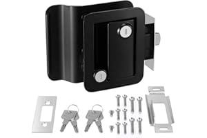 ASUDARO Serratura per porta camper, Chiusura del blocco per porta camper Serratura per porta d'ingresso per camper aperta interno e esterno Kit di Attrezzi per serratura per camper, rimorchio, yacht, caravan