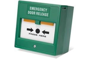 AMALOCKS SecureMyDoor Resettable Call Point with No Glass to Break | Emergency Break Glass for Indoor Use | Fire Alarm Button Switch for Easy Access Control | Ideal for Commercial & Residential Buildings