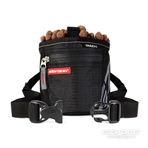 EzyDog-High-Quality-SnakPak-Puppy-Dog-Training-Treat-Bag-Pouch-Magnetic-Closure-Black