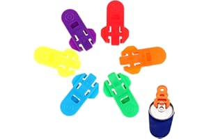 PIREUNTHERA 6 PCS Easy Can Opener Can Opener Sealer Manual Easy Opener Easy Can Opener with Pull Lid Safe Ring Pull Can Opener for Coke Beer Soda Beverage