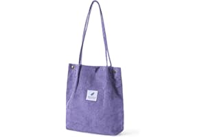 NOKDAL Bolso de Pana Mujer Bolso Tote Bag Bolsas de Tela Grandes Bolsos Shopper Bolso Verano Mujer Tela Bolsa de Playa Bolsa Tela Bolso de Hombro Informal para El Día a Día Oficina Viaje Escolar y Compras