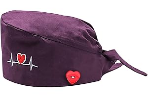 TOPGROWTH CAPPELLO Topgrowth Berretto Donna Chirurgico Cappello Uomo Cotone Chirurgico con Fascia Regolabile per Fodera Cuffietta Chirurgica Cuffia Infermiera Bandana Chirurgiche