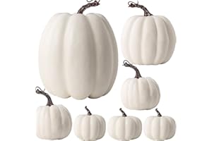 OTMVicor, 7 zucche finte, zucche autunnali per il giorno del Ringraziamento, Halloween, come decorazione natalizia o autunnale