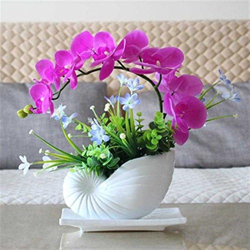 Jhyflower Unique features artificial flower set table floral decoration living room decoration TV cabinet coffee table decoration false, purple single butterfly orchid section