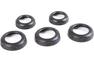 UIEOHOUT Lot de 5 boutons de volume et de climatisation en ABS pour Land Rover Discovery 4 2010-2016/Range Rover Sport 2010-2013 (noir mat)