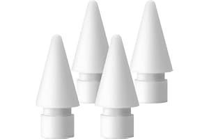 XIRON Replacement Tips for Apple Pencil 2nd Generation/1st Generation/Pro/USB-C, Upgraded Pencil Nibs for iPad Pro-Air (4 Pack)