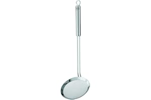 Rösle 95792 Round Handle Wire Skimmer (coarse mesh) Kitchen, 18-10 Steel, Silver
