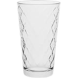 AmazonCommercial Highball Drinking Glasses, Barware Glass Tumbler, 369.6 ml, Set of 6