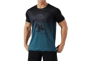 GYMAPE Uomini Palestra Fitness Atletica Asciugatura Rapida Traspirante Muscolo in Esecuzione T-Shirt