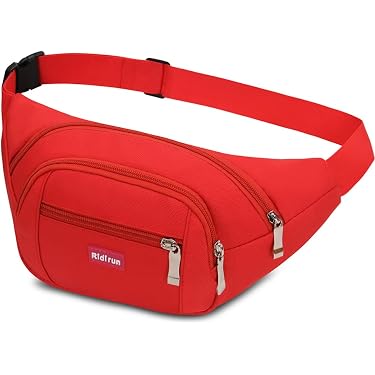 Sac Banane Femme Noir - Pour Voyage Et Randonnée - Poches Organisées