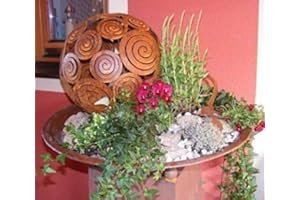 Rostikal | Garten Deko Kugel SPIRA aus Edelrost | Größe S