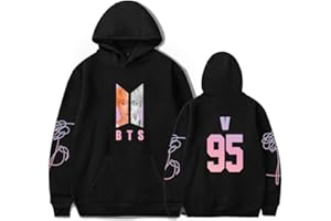 Xersex Unisex Music Group Hoodies BTS Music Group Jumper Turtleneck Sweatshirt for Army Suga Jin Jimin Jung Kook J-Hope Rap-Monster V