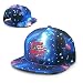 Produktbild CHHLGY Trump 2020 Keep America Great 4 Star Cap Trucker Baseball Sun Hat Women's Blue