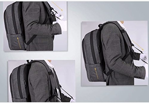 Tigernu 17inch USB laptop backpack  anti-theft business travel rucksack  Charcoal Black   charcoal black 