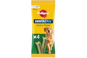 Pedigree Dentastix Fresh 56 Snack per la Igiene Orale (Cane Grande 25 kg+) 154 g 4 Bastoncini - 14 Pacchetti (56 Bastoncini in totale)