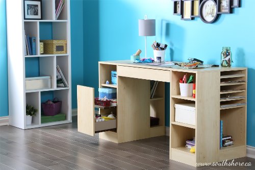 South Shore Crea Craft Table, Natural Maple, Wood