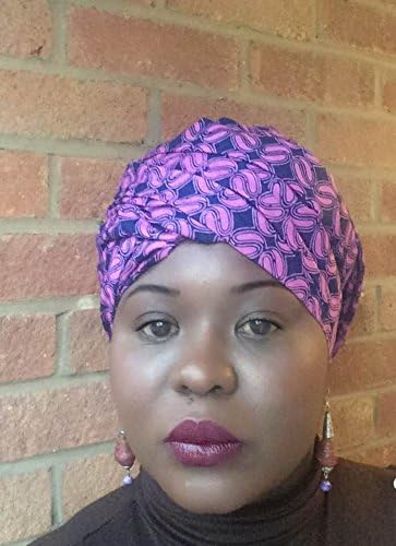 Ella ankara head wrap Hijab African Head Wraps Hair Loss African Fabric Head Scarf Turban Headband Muslim Head Cover Under Scarf