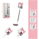 LRS STORE Pilli Sesli Vakumlu Dikey Elektrik S&uuml;p&uuml;rgesi &Ccedil;ekme &Ouml;zellikli Eğitici Oyuncak Pembe (3 In1)