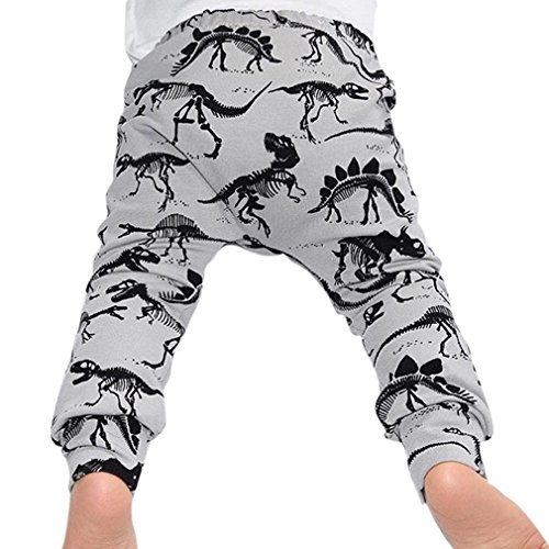 Lovely Trousers,Tefamore Toddler Baby Boy Dinosaurs Print Elasticity Long Pants (3T)