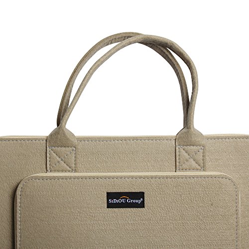 Sidiou Gruppe Mode Laptop Tasche Tablet PC Paket Laptop-Hülle wasserdichtes Gewebe Tasche Mode Laptop Tasche Tablet PC Paket Laptop-Hülle wasserdichtes Gewebe Tasche (17 Zoll, khaki) - 4
