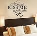 Price comparison product image wuayi "Always Kiss Me Goodnight" Wall Sticker Quote Sweet Bedroom Lover Home Decor Decal Vinyl Art Mural 57*42CM
